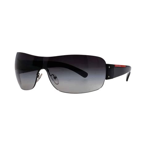 prada sunglasses sps07f 1ab-5d1 125 3n|Authentic PRADA Mens Vintage Sunglasses Ski Visor Black SPS .